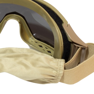 Захисні тактичні окуляри-маска зі змінним склом Coyote 94502005 Viktailor