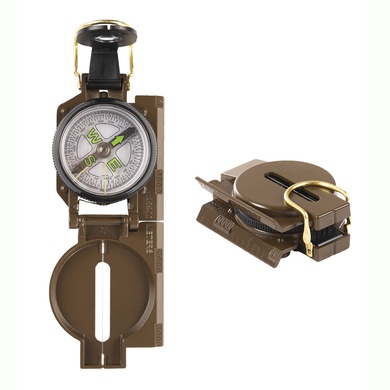 Компас металлический MIL-TEC US-Style Compass Olive 15793000 Viktailor