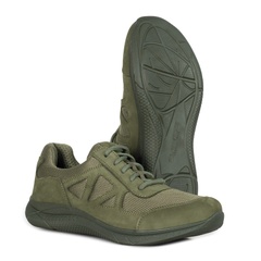 Кросівки тактичні Ягуар літні нубук з 3D-сіткою Оливкові, 36 (235 мм)