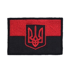 M-Tac нашивка прапор червоно-чорний з гербом