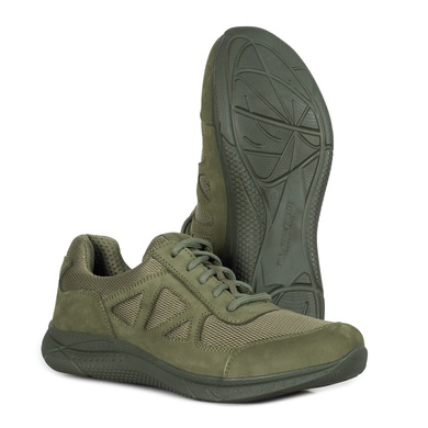 Кросівки тактичні Ягуар літні нубук з 3D-сіткою Оливкові, 35 (230 мм)