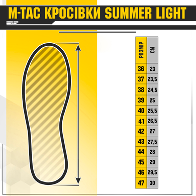 Кросівки M-TAC summer light coyote MTC-805514-COY-36 Viktailor