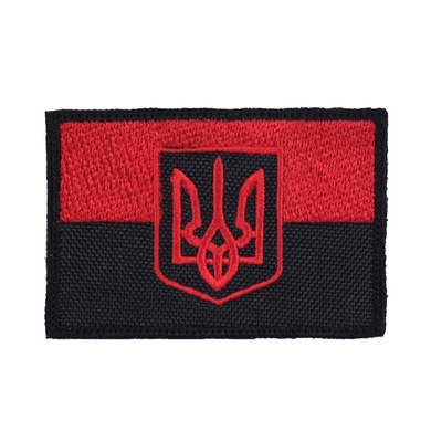 M-Tac нашивка прапор червоно-чорний з гербом 51207000 Viktailor