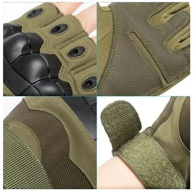 Перчатки беспалые Outdoor Tactics с защитой Olive 65655701-03 Viktailor