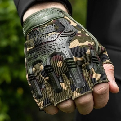 Перчатки тактические безпалые Mechanix M-Pact Gloves Woodland 65255220-03 Viktailor