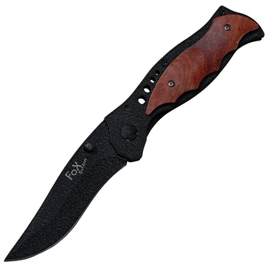 Нож складной Fox Outdoor 44823 с деревяными накладками Черный 44823 Viktailor