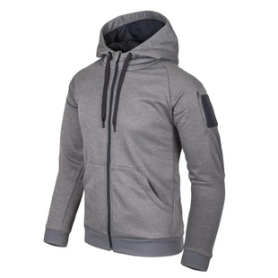 Толстовка на молнии Helikon-Тех  Urban Tactical Hoodie® - Полиэстер - Серый меланж BL-UHF-PO-M3-B02 Viktailor