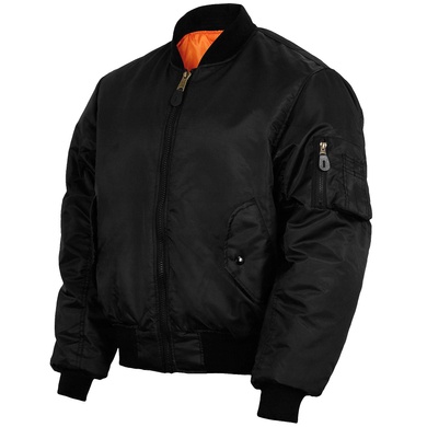 Куртка Бомбер летная US FLIGHT JACKET MA1® STYLE Черная 3XL 10403002-907 Viktailor