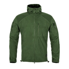 Кофта флісова Helikon-Tex Alpha Hoodie Jacket Grid Fleece Olive
