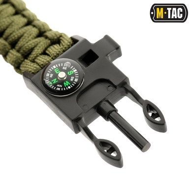 Браслет з компасом, висікачем іскор і свистком M-Tac HWSH001C-OD-M Viktailor