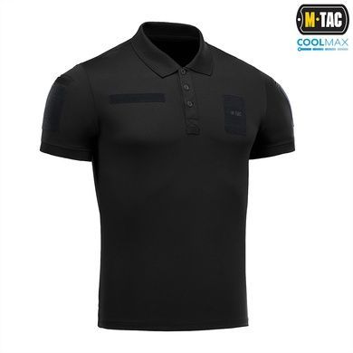 Поло M-Tac Elite Tactical Coolmax, Black/Blue, XS