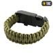 Браслет з компасом, висікачем іскор і свистком M-Tac HWSH001C-OD-M фото 2 Viktailor