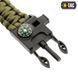 Браслет з компасом, висікачем іскор і свистком M-Tac HWSH001C-OD-M фото 5 Viktailor