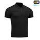 Поло M-Tac Elite Tactical Coolmax, Black/Blue, XS