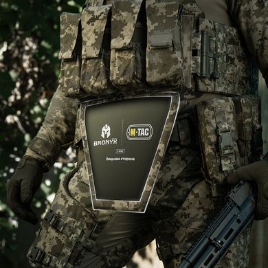 Противоосколочный жилет с баллистическим пакетом 1-го класса (BRONYX) M-Tac Laser Cut
