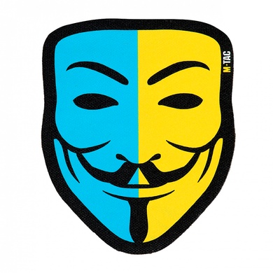 M-Tac нашивка Anonymous Black/Yellow/Blue 51313002 Viktailor