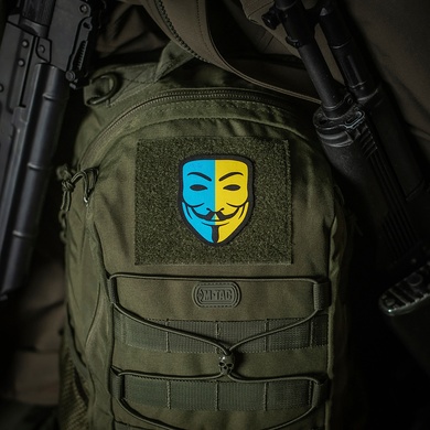 M-Tac нашивка Anonymous Black/Yellow/Blue 51313002 Viktailor