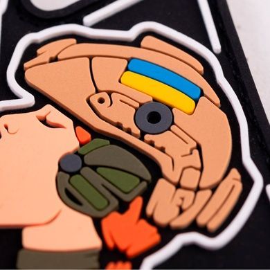 ПВХ Патч "Дівчина-піка" руда 7.5x9 см Morale Patch