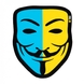 M-Tac нашивка Anonymous Black/Yellow/Blue