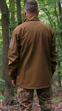 Куртка Vik-Tailor SoftShell з липучками для шевронів Coyote, 48