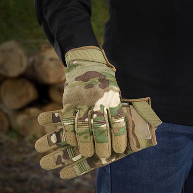 Тактические перчатки полнопалые с защитой Multicam 60051049-L Viktailor