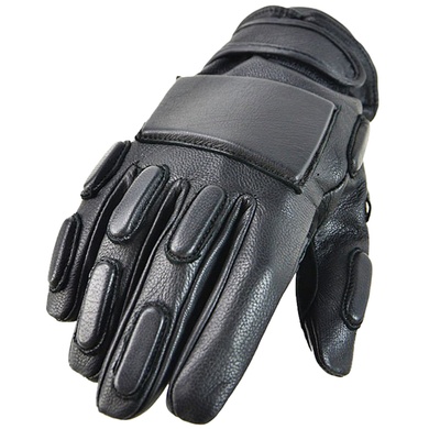 Рукавиці шкіряні з демпфером MIL-TEC SEC Combat Gloves Чорні 12501002-007 Viktailor