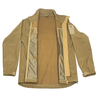 Куртка Vik-Tailor SoftShell з липучками для шевронів Coyote, 44