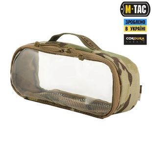 Органайзер утилітарний прозорий M-Tac Elite, MultiCam, 26х11 см