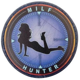 Шеврон Milf Hunter в прицеле, Navy Blue