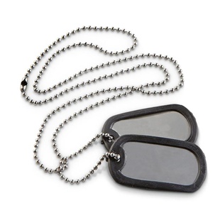 Комплект жетонов с резиновыми глушителями MIL-TEC Dog Tag Set 16311018 Viktailor