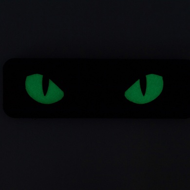 M-Tac нашивка Cat Eyes Laser Cut Black/GID 51009299 Viktailor