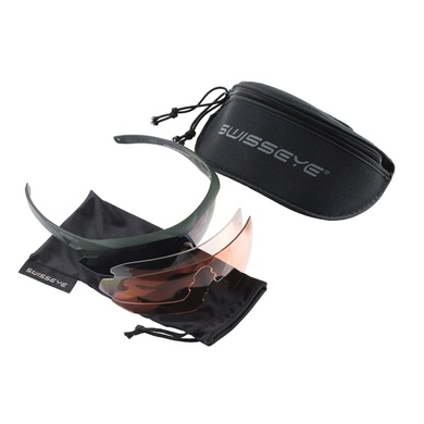 Окуляри балістичні сонцезахисні NIGHTHAWK TACTICAL GOGGLES SWISS EYE® Оливкові 15624621 Viktailor