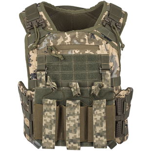 Плитоноска тактична з підсумками MOLLE MM-14 (піксель ЗСУ) 78154898 Viktailor