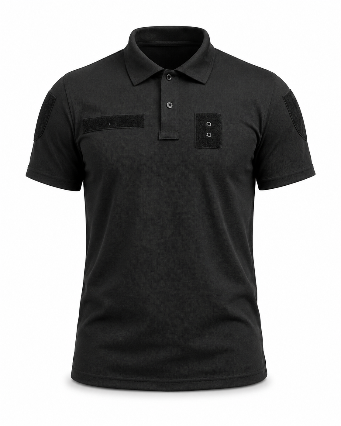 Футболка поло с липучками Vik-Tailor CoolPASS, Black, 48