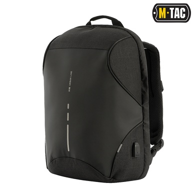 M-Tac рюкзак Urban Line Anti Theft Shell Pack Dark Grey/Black 21L Чорний 10129012 Viktailor