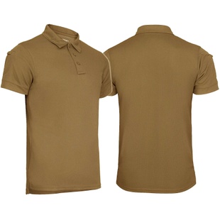 Футболка поло термоактивна MIL-TEC Tactical Polo Quickdry Темний койот 10961019-902 Viktailor