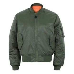 Куртка-бомбер льотна Mil-Tec MA1 , Olive/Orange, L