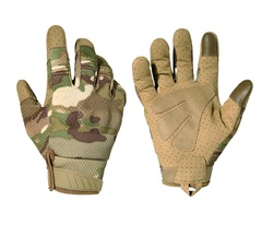 Тактичні рукавиці повнопалі із захистом Multicam