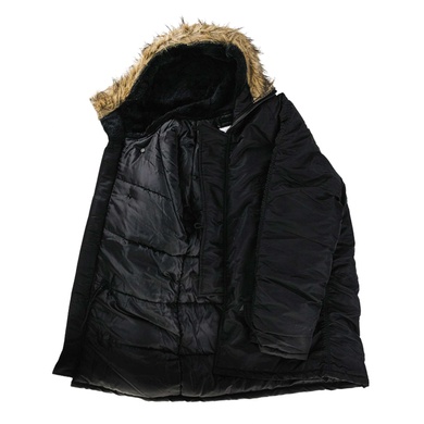 Куртка парка Аляска с мехом US N3B TEESAR® PARKA Черная 10181002-901 Viktailor