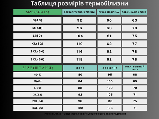 Термобілизна Термофліс 2-го покоління 52012216-S Viktailor