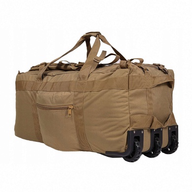Сумка-рюкзак армійська MIL-TEC Combat Duffle Bag 118L Coyote з колесами 13854005 Viktailor
