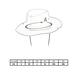 Панама-шляпа с кнопками MIL-TEC Bush Hat Черная 12320002-902 фото 2 Viktailor