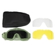 Защитные тактические очки-маска со сменным стеклом Olive 94502001 фото 7 Viktailor