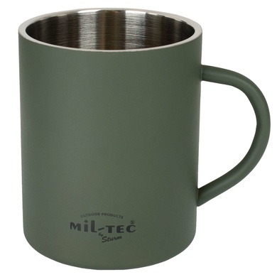 Термокружка MIL-TEC Insulated Mug 450 ML Olive 14603500 Viktailor