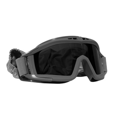 Захисні тактичні окуляри-маска зі змінним склом Black 94502002 Viktailor
