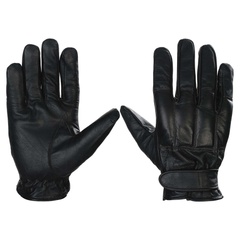 Перчатки кожаные с песком MIL-TEC Defender Черные