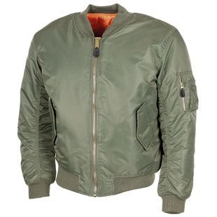 Куртка бомбер летная MFH US-Style MA1, Olive, XS
