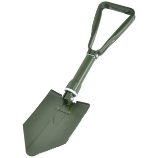 Лопата саперная складная в пластиковом чехле MFH BW Folding Spade Оливковая 27033 Viktailor