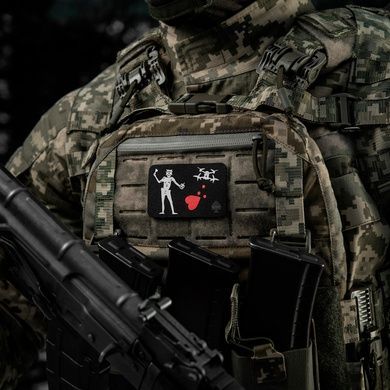 Нашивка "Знамя Борода" (Blackbeard) Дрон PVC (ПВХ) патч 51483005 Viktailor