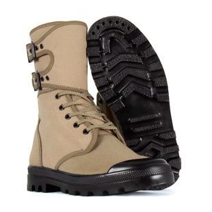 Кеды высокие французские Mil-Tec Commando Boots, Beige/Black, 38